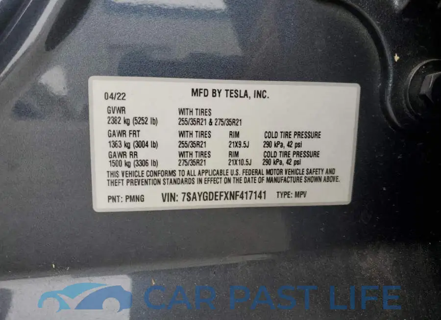 7SAYGDEFXNF417141# 14