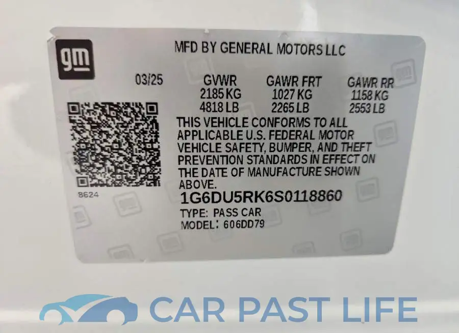 1G6DU5RK6S0118860# 12