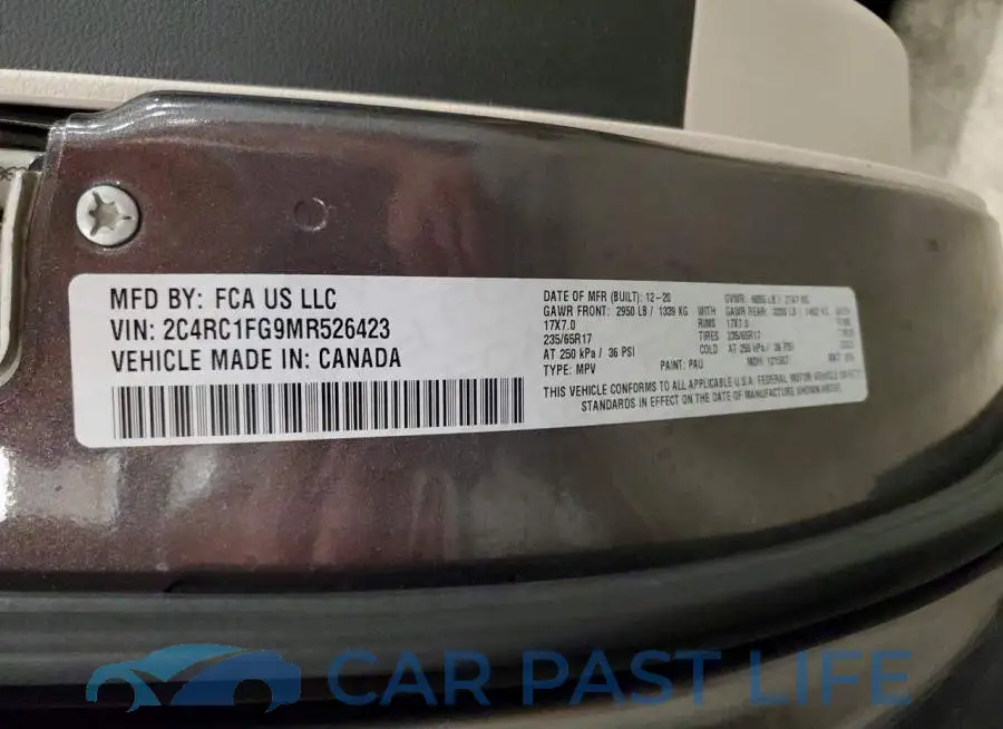 2C4RC1FG9MR526423# 14