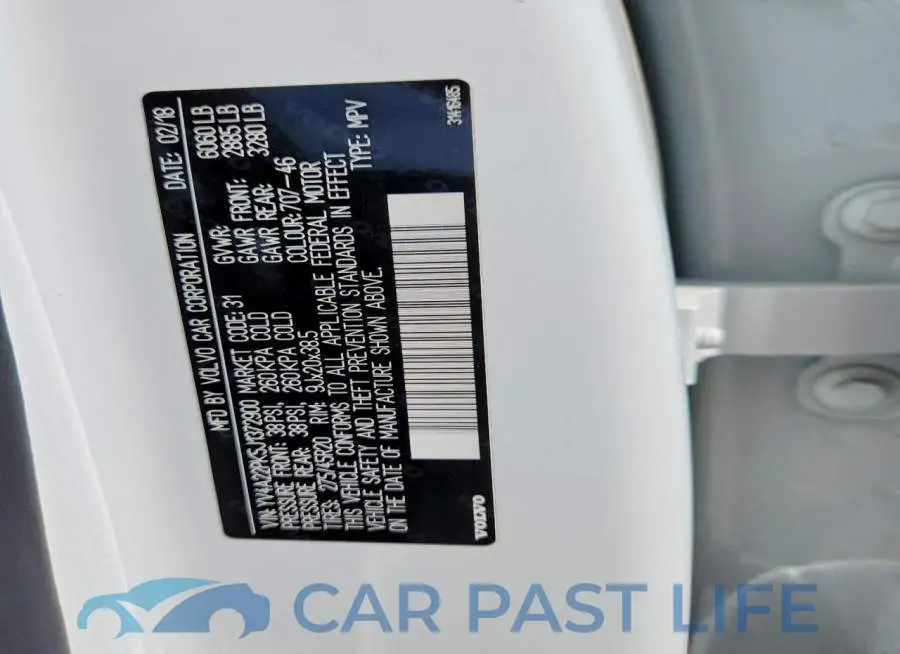 YV4A22PK5J1372900# 13