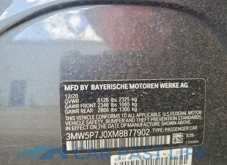 3MW5P7J0XM8B77902# 13