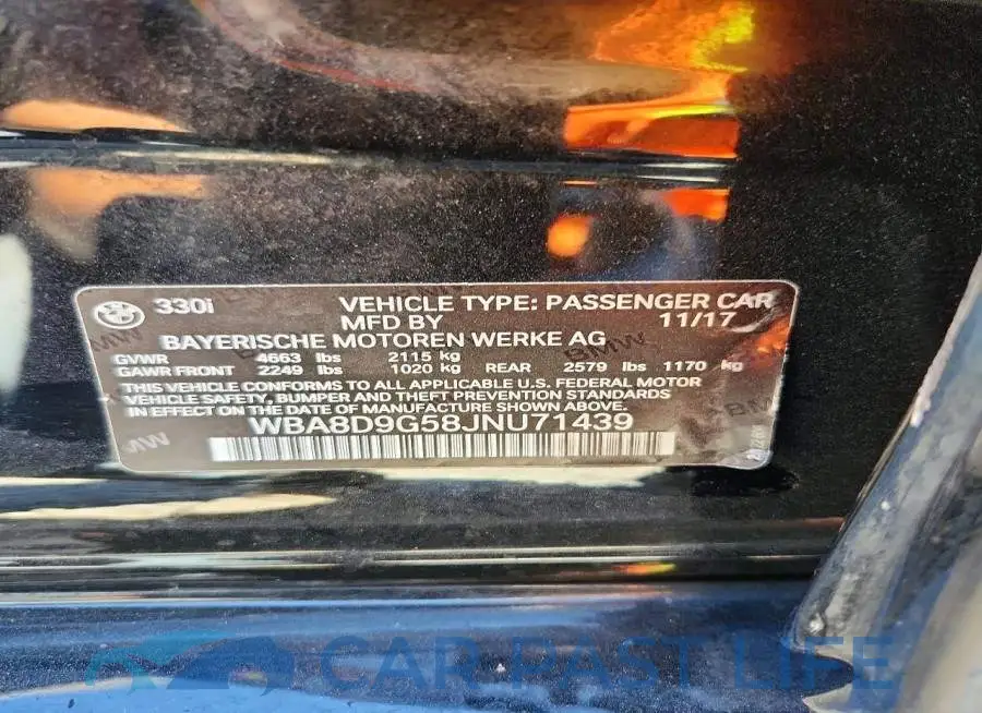WBA8D9G58JNU71439# 12