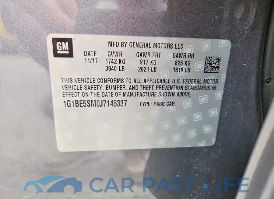 1G1BE5SM0J7145337# 12