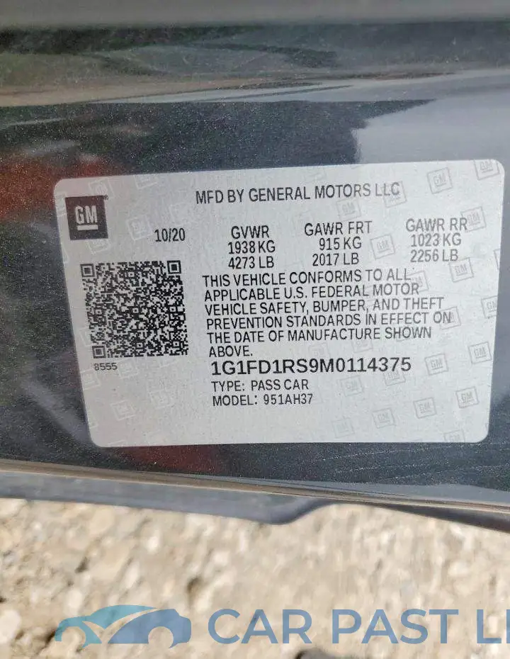 1G1FD1RS9M0114375# 13