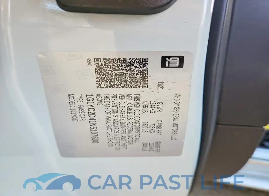 1G1YC2D41N5107600# 13