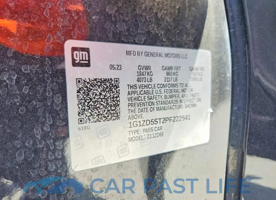 1G1ZD5ST2PF222541# 13