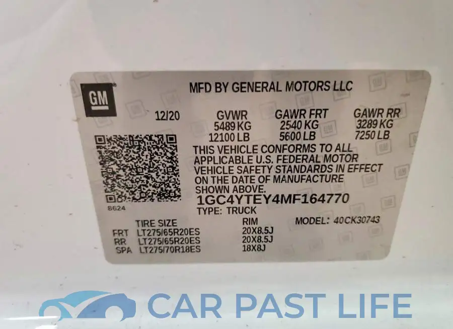 1GC4YTEY4MF164770# 13