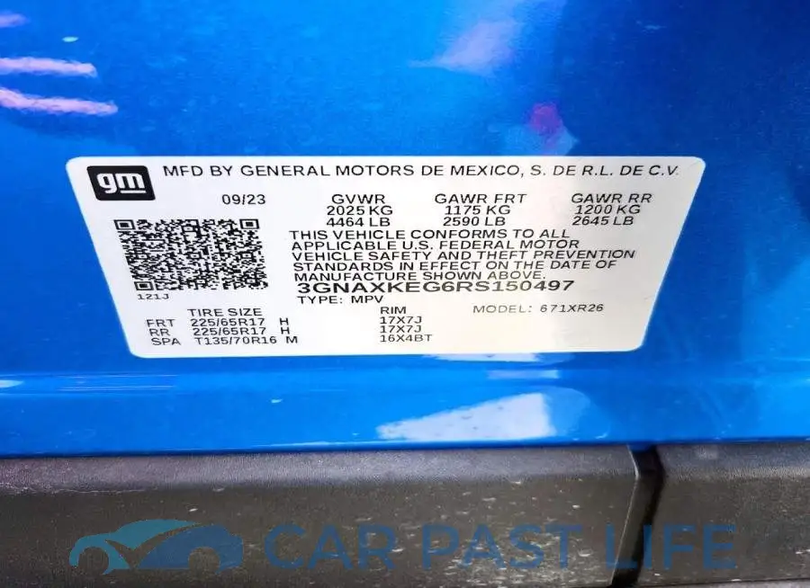 3GNAXKEG6RS150497# 14