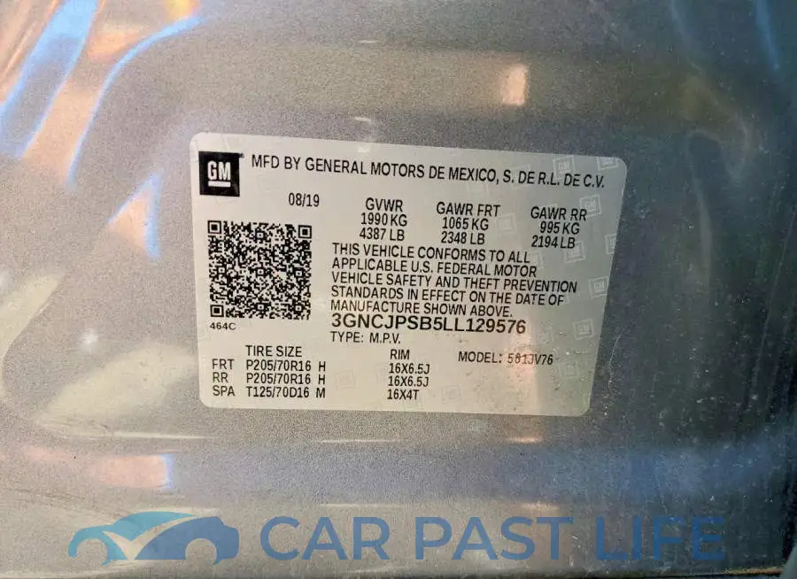 3GNCJPSB5LL129576# 14