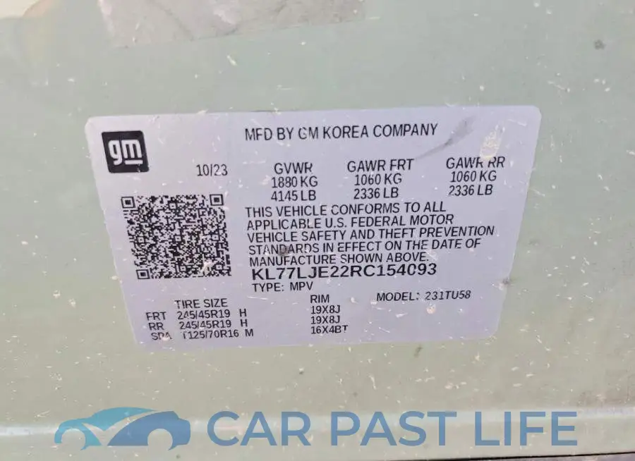 KL77LJE22RC154093# 13