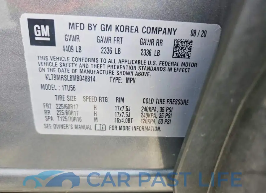 KL79MRSL8MB048814# 12