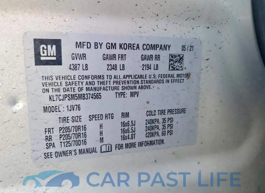 KL7CJPSM5MB374565# 13