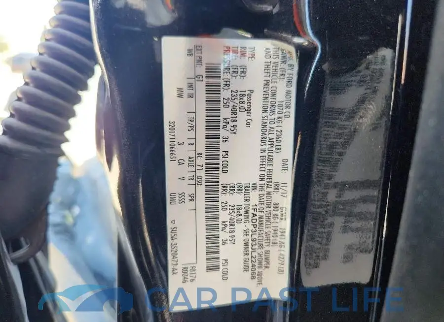 1FADP3L93JL224068# 12