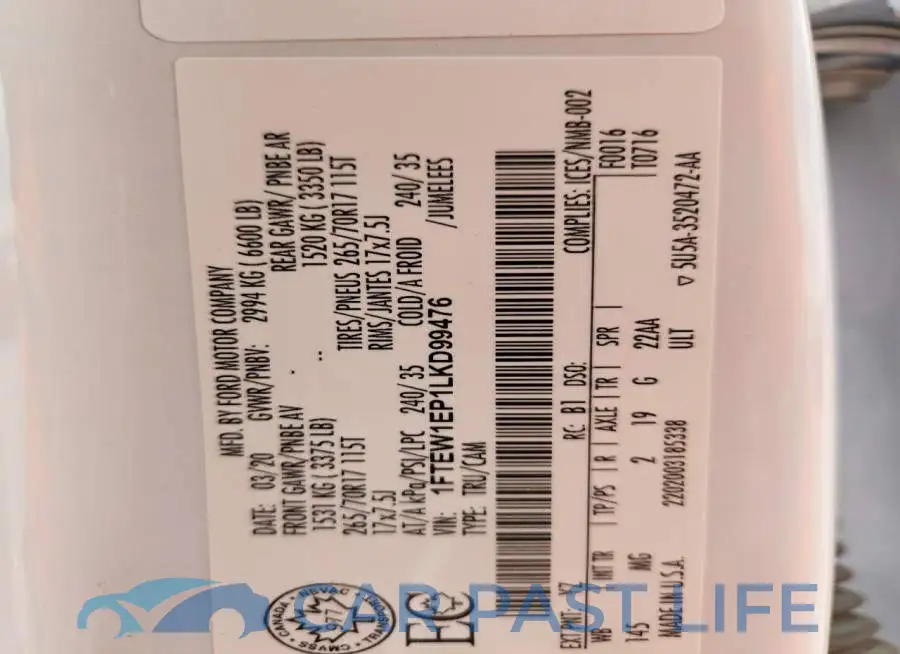 1FTEW1EP1LKD99476# 13