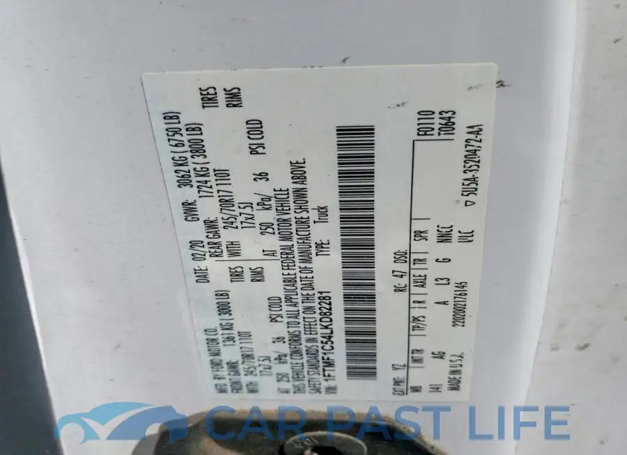 1FTMF1C54LKD82281# 12