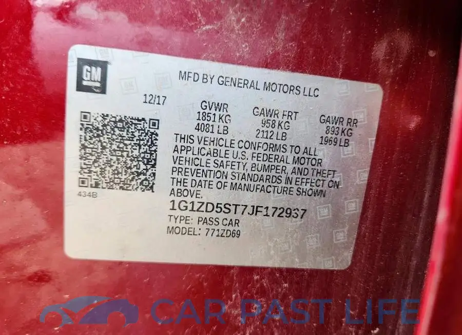1G1ZD5ST7JF172937# 12