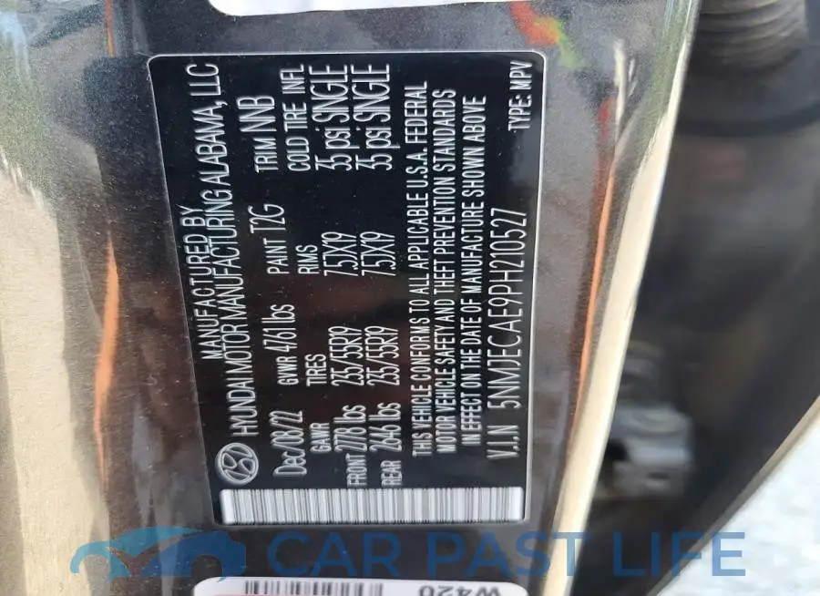 5NMJECAE9PH210527# 14