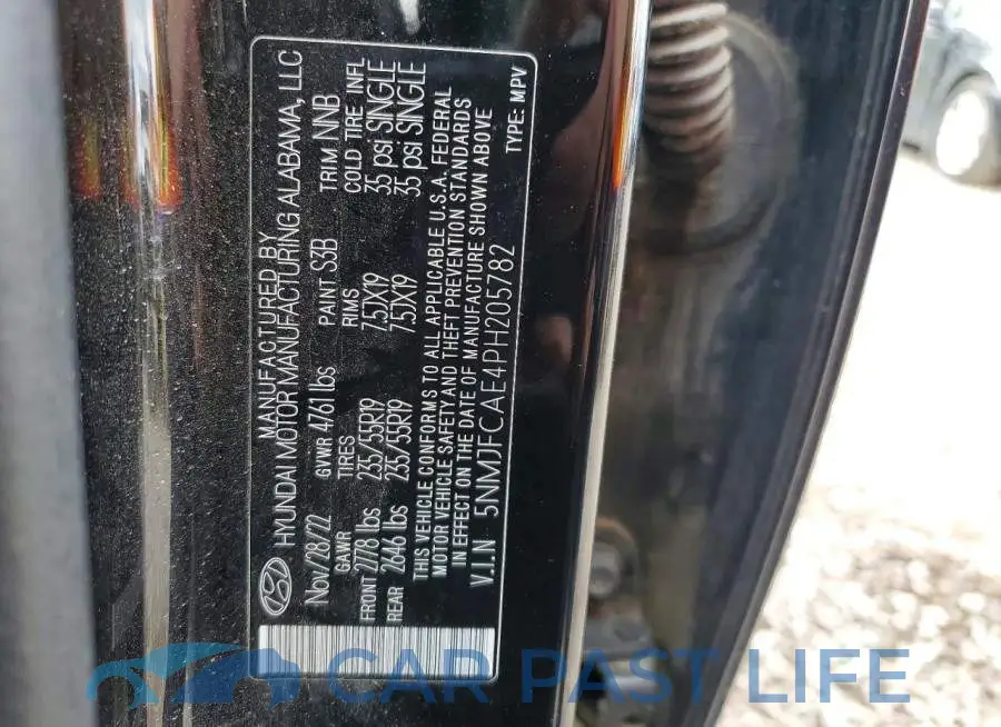 5NMJFCAE4PH205782# 14