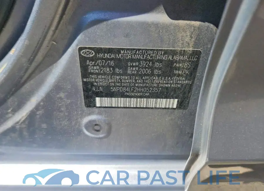 5NPD84LF2HH052357# 13