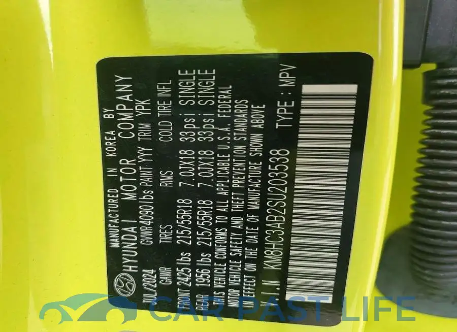 KM8HC3AB2SU203538# 12