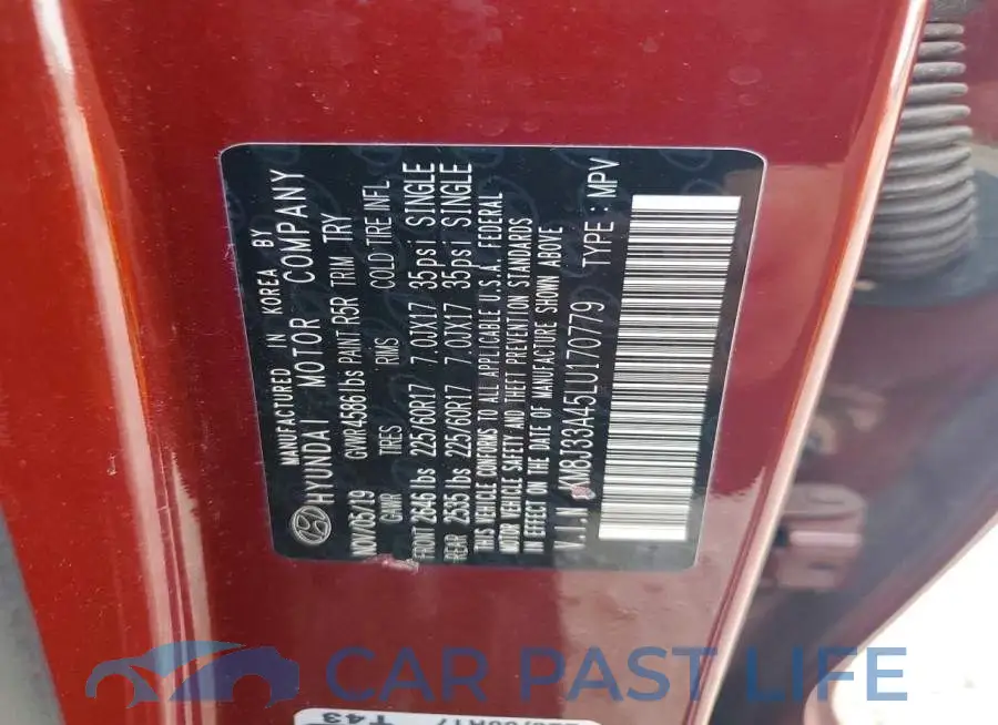 KM8J33A45LU170779# 13