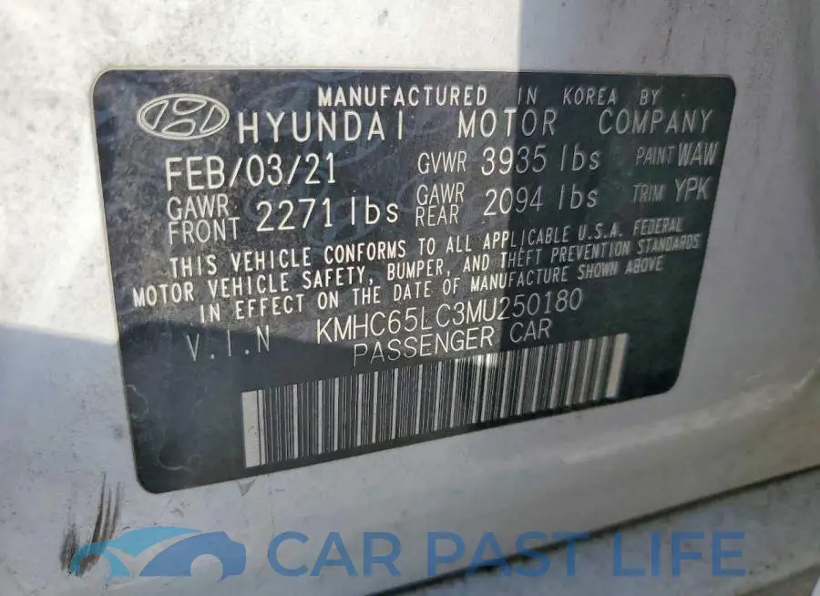 KMHC65LC3MU250180# 12
