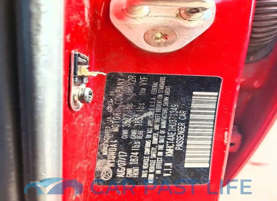 KMHCT4AE1HU371349# 12