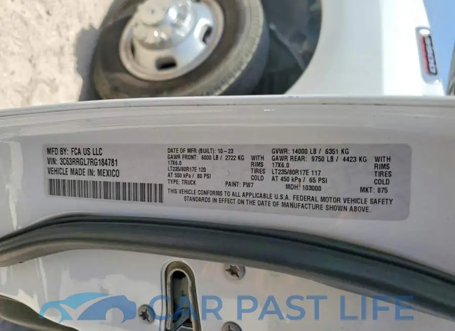 3C63RRGL7RG184781# 12