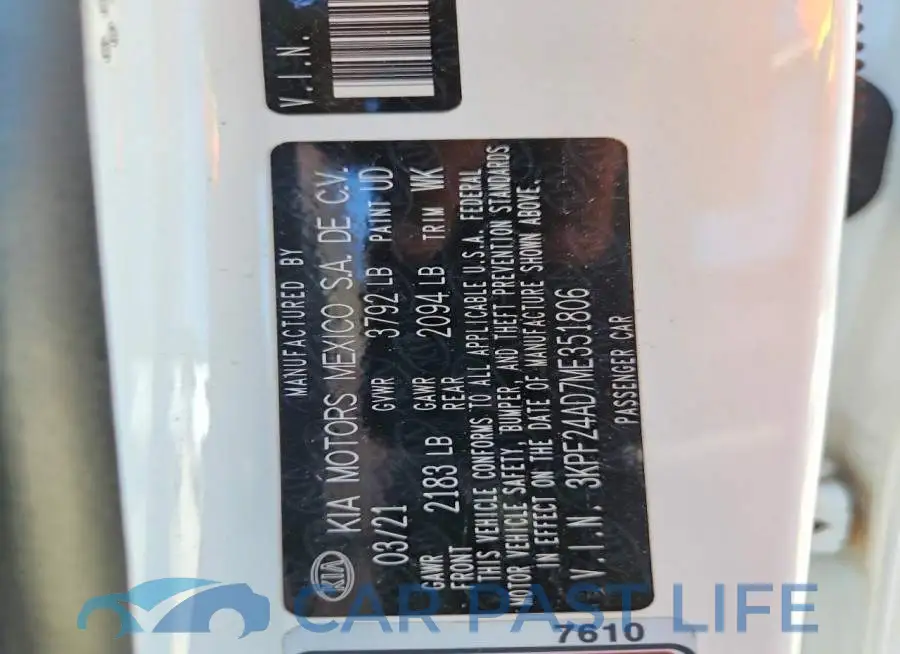 3KPF24AD7ME351806# 12