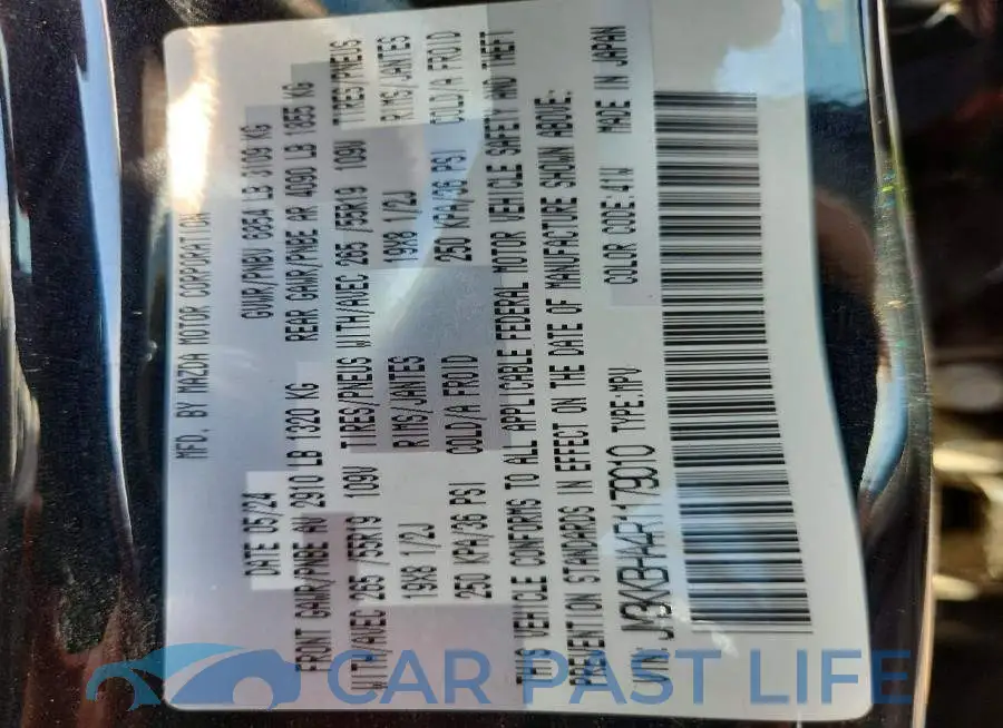 JM3KKBHA4R1179010# 13