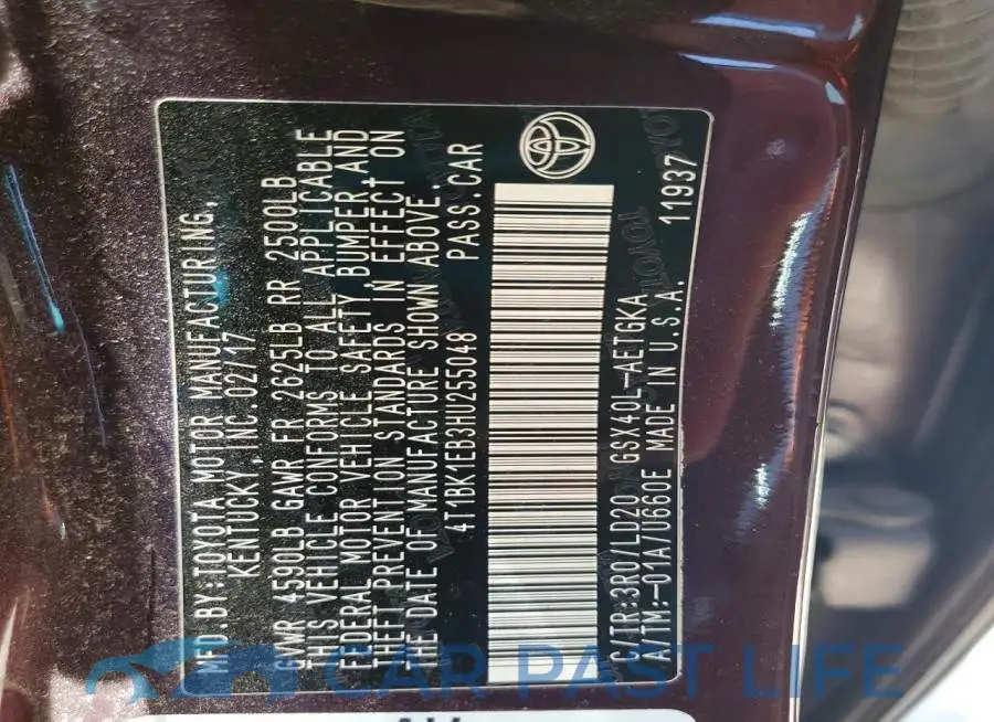 4T1BK1EB3HU255048# 12