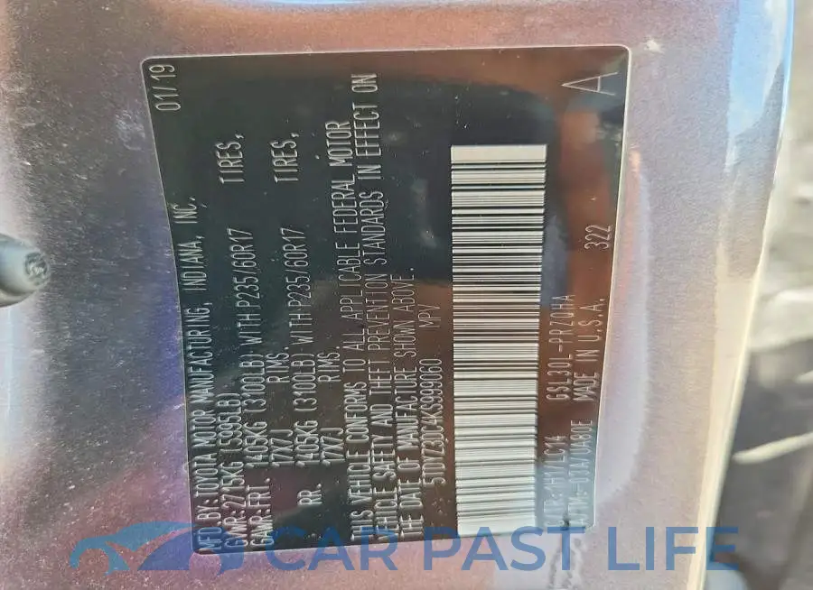 5TDYZ3DC4KS999060# 13