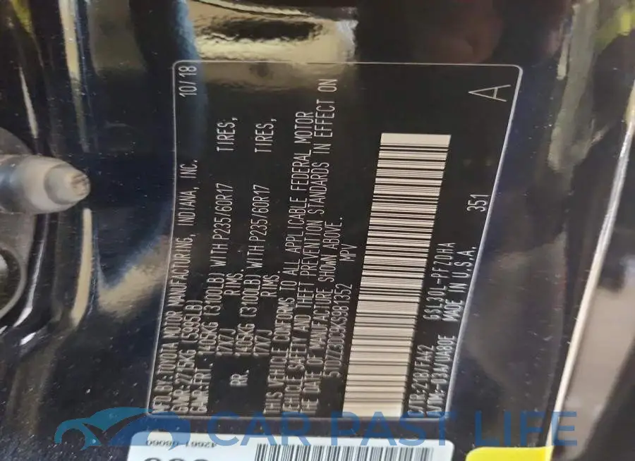 5TDZZ3DC9KS981352# 13