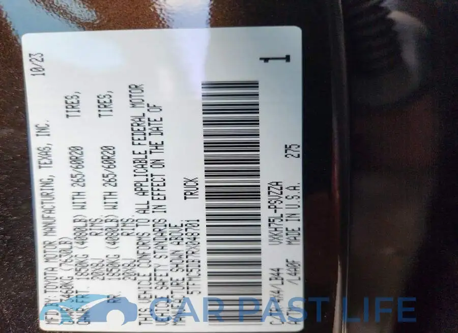 5TFMC5DB7RX048701# 12