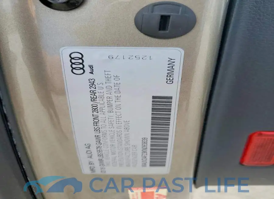 WAUV2AF23KN093839# 12