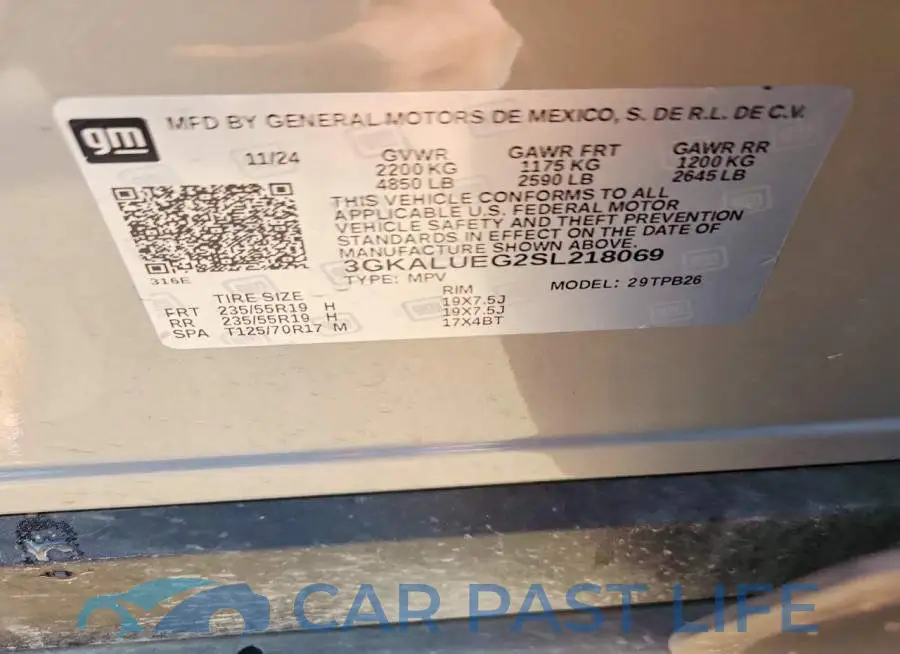 3GKALUEG2SL218069# 13