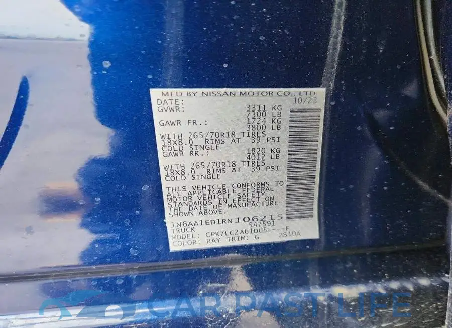 1N6AA1ED1RN106215# 13