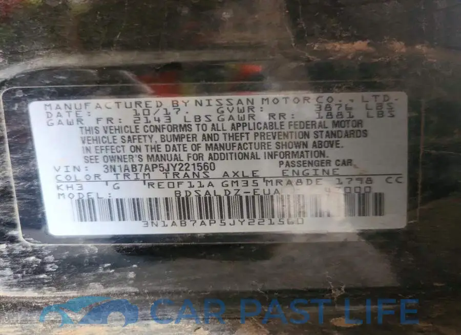 3N1AB7AP5JY221560# 12