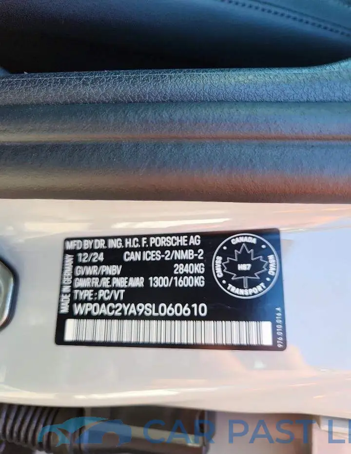 WP0AC2YA9SL060610# 13