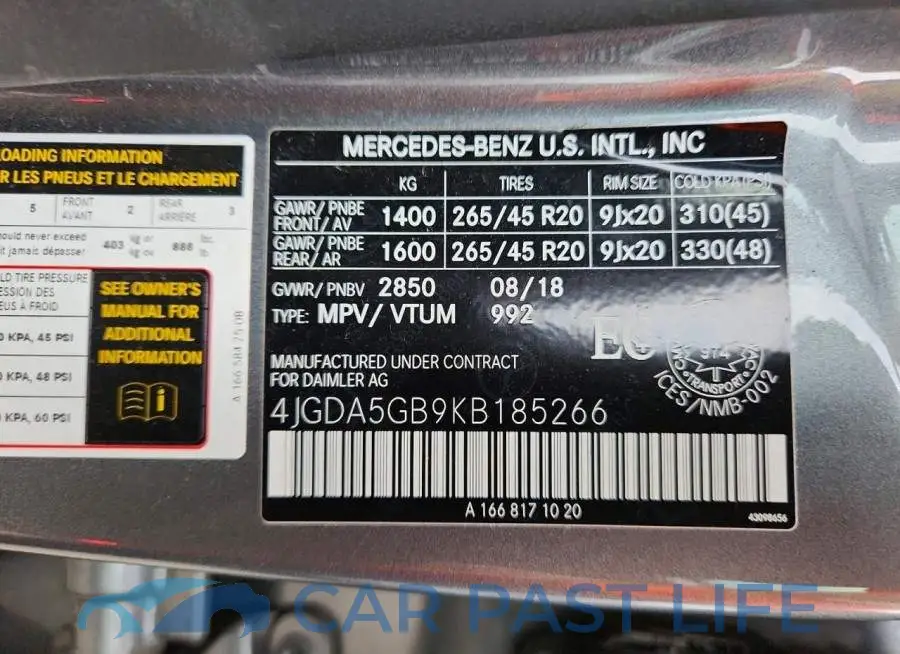4JGDA5GB9KB185266# 13