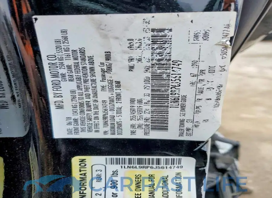 1LN6L9RP6J5614749# 12