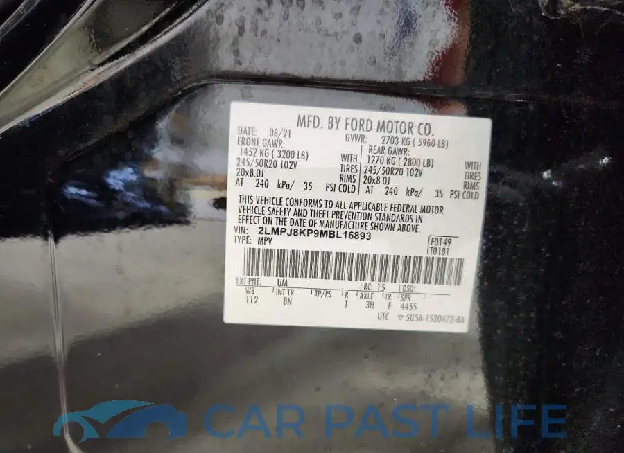 2LMPJ8KP9MBL16893# 13