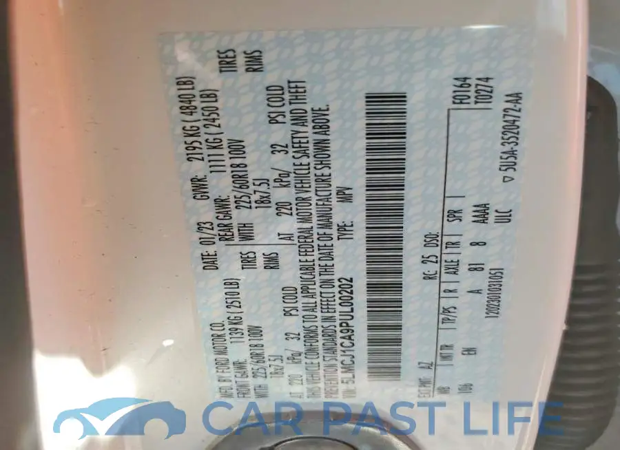 5LMCJ1CA9PUL00202# 13