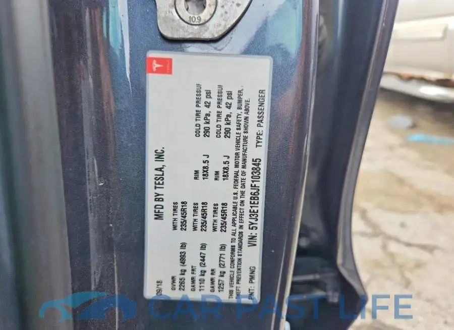 5YJ3E1EB6JF103845# 12
