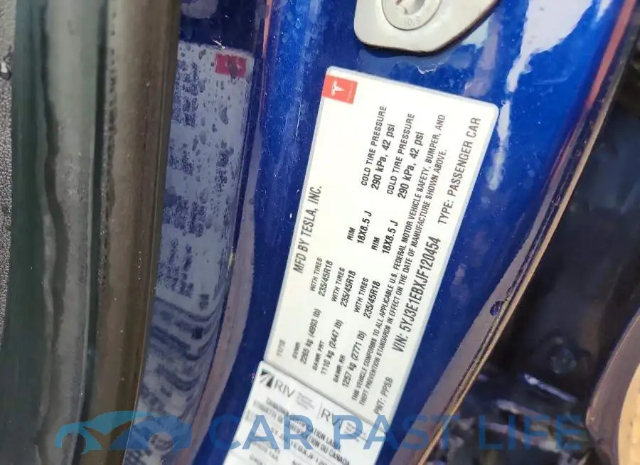 5YJ3E1EBXJF120454# 12