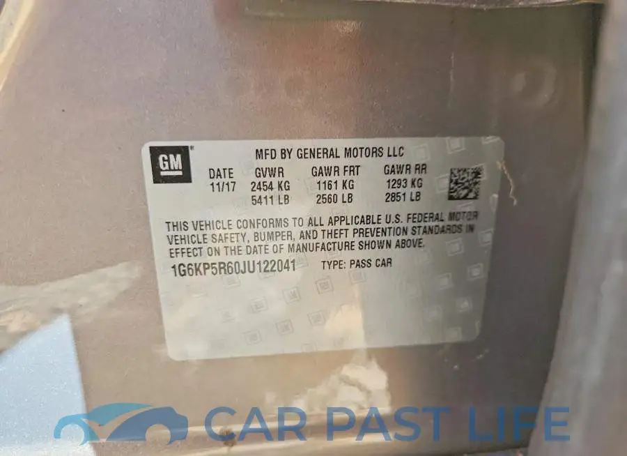 1G6KP5R60JU122041# 12