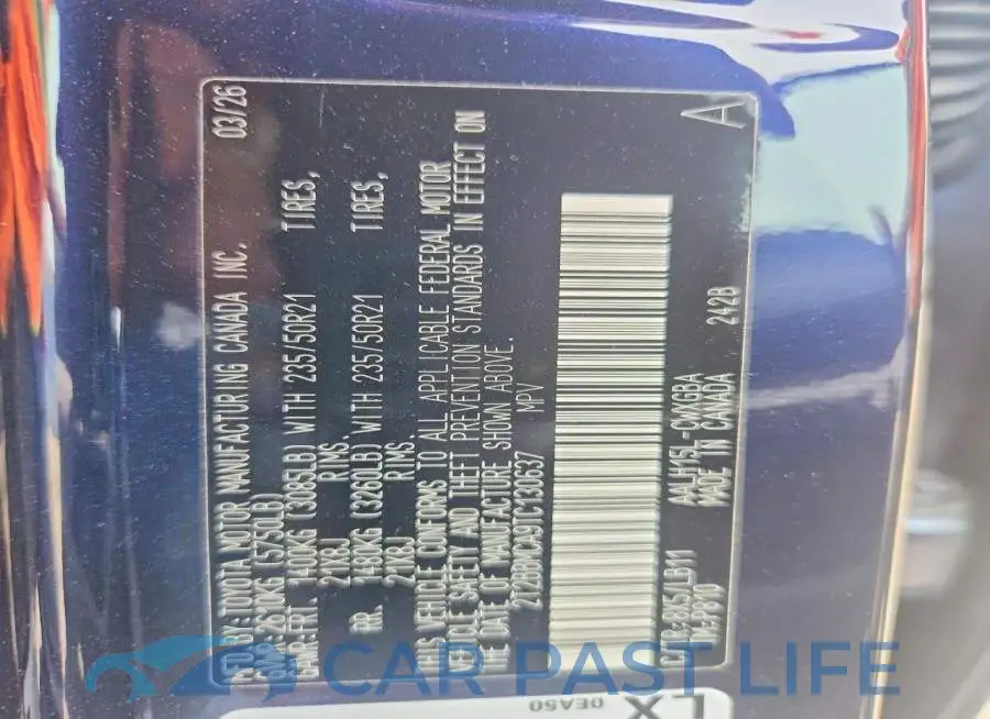 2T2BBMCA9TC130637# 13