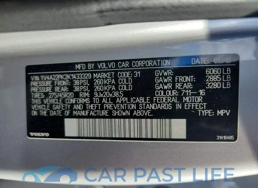 YV4A22PK2K1433329# 13