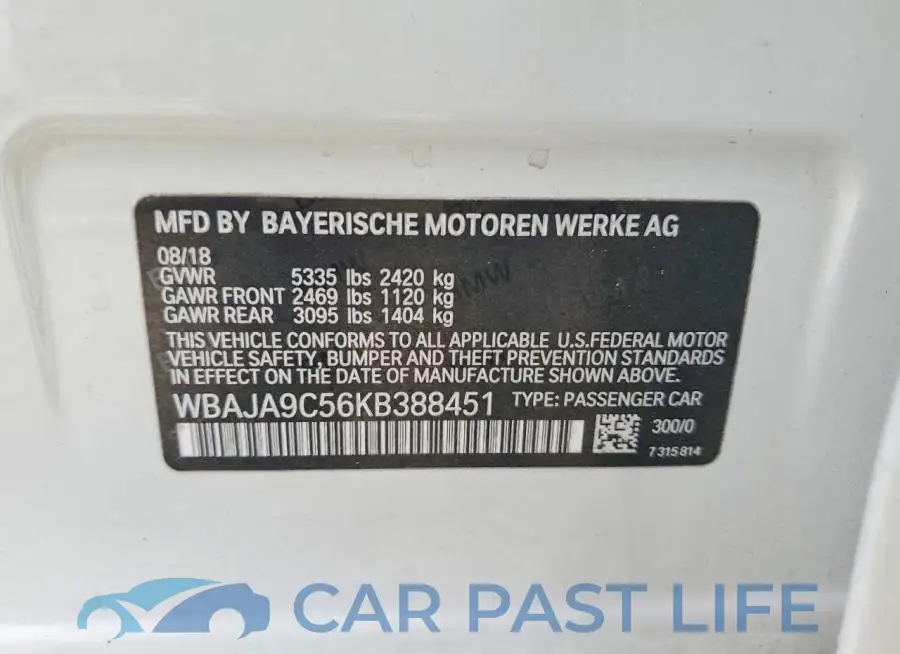 WBAJA9C56KB388451# 12