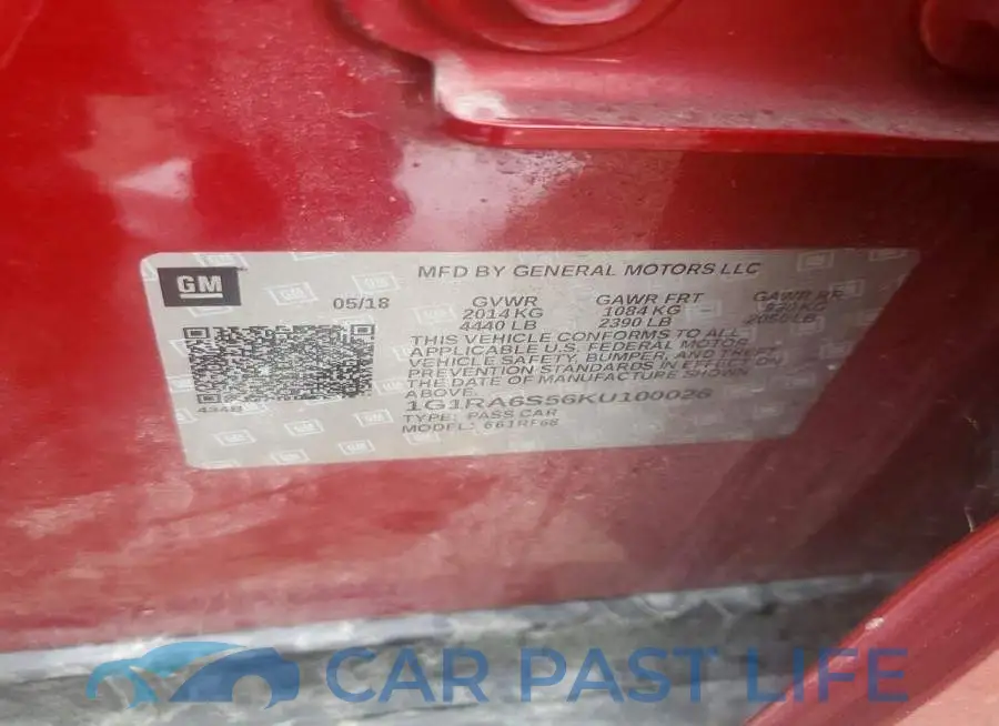1G1RA6S56KU100026# 12